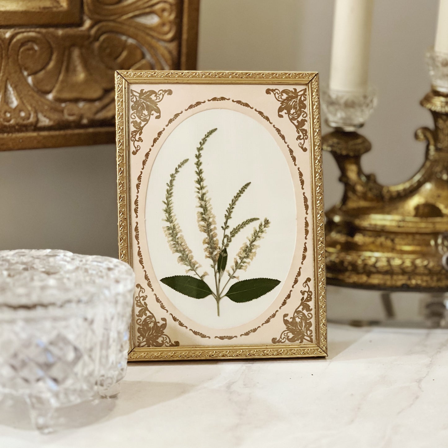 Sweet Almond in an Antique Gold Frame