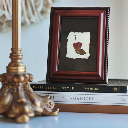 Turks Cap in Red Thrifted/Vintage Frame