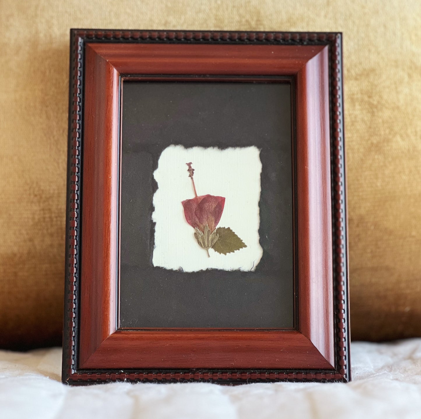 Turks Cap in Red Thrifted/Vintage Frame